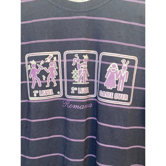 Men's Enos Jeans Long Sleeve Shirt Size XL Game Over 1st 2nd Level NWT - Picture 3 of 10